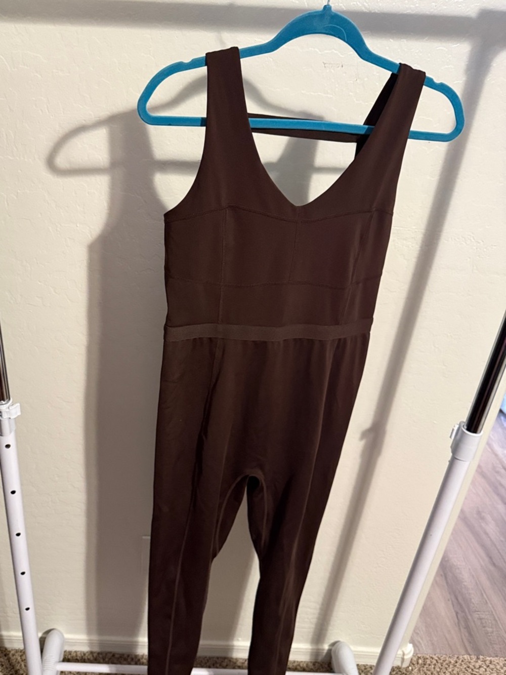 Fabletics Chocolate Brown Sleeveless Jumpsuit